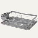 Grey Dish Rack with Cutlery Holder
