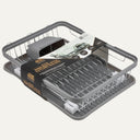 Grey Dish Rack with Cutlery Holder