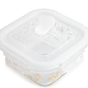 Snap-Lock Glass Storage Gold 6-Pc