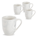 Grey Marble Coffee Mug, Set of 4