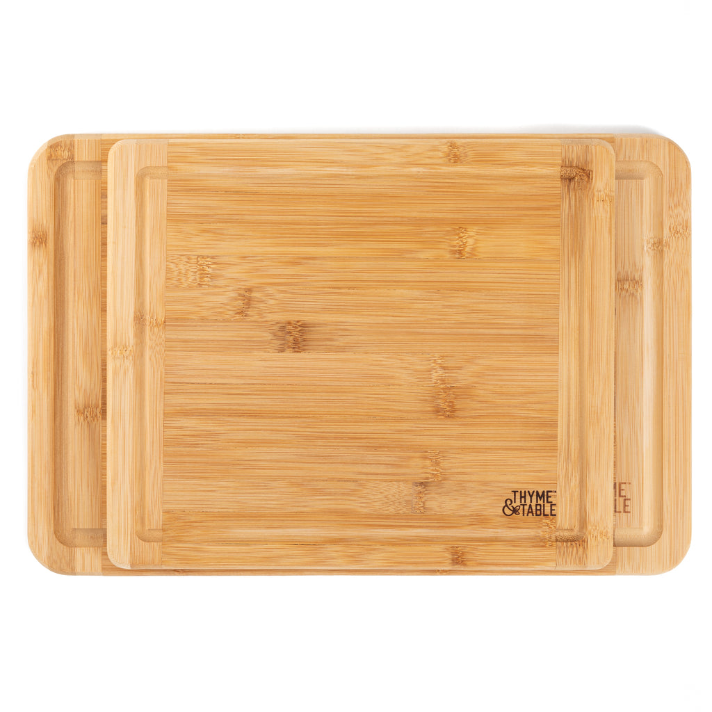 Thyme & Table Acacia Wood Cutting Board, 2 Piece Set 